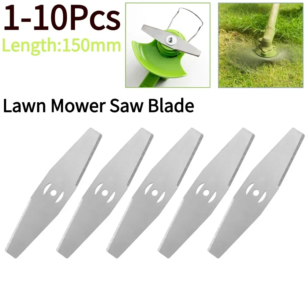 1-10Pcs 금속 잔디 트리머 블레이드 스트링 트리머 헤드 교체 액세서리 톱 블레이드 잔디 깎는 기계 피팅 도구 액세서리