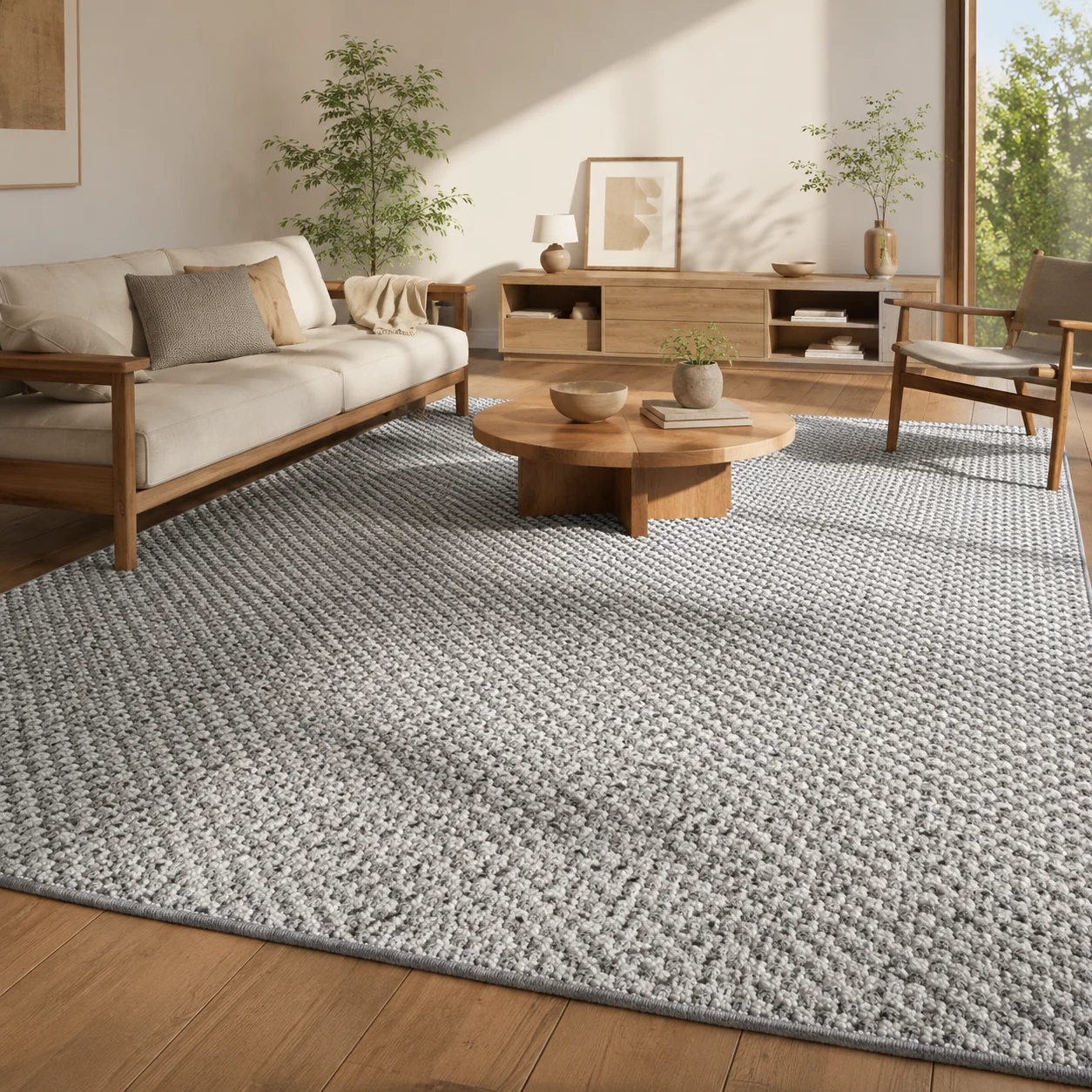 Naterra Sisal Rug Non Slip Washable Carpet for Living Room Entryway Durable Woven Floor Mat Home Decor