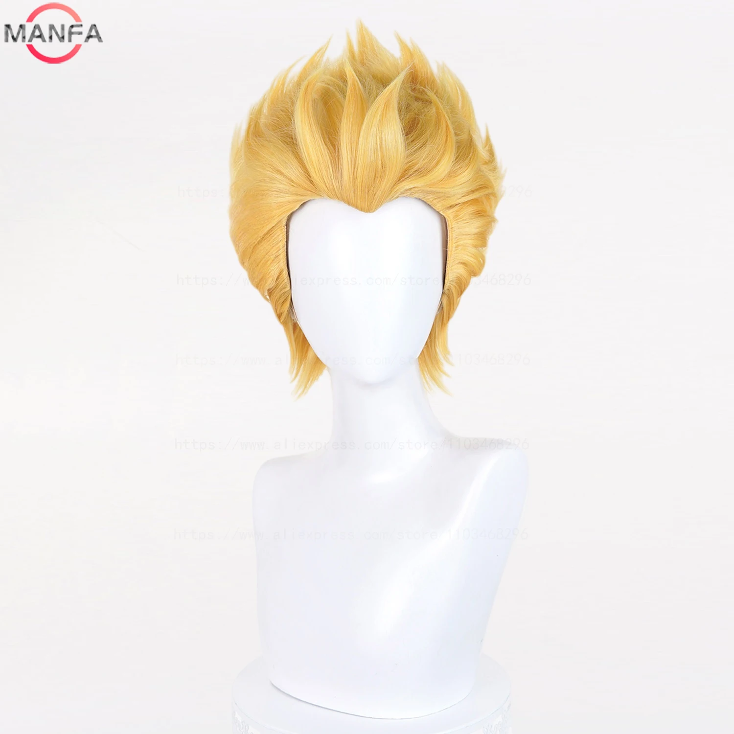 High Quality Gilgamesh Cosplay Wig Heat Resistant Synthetic Hair Wigs + Wig Cap