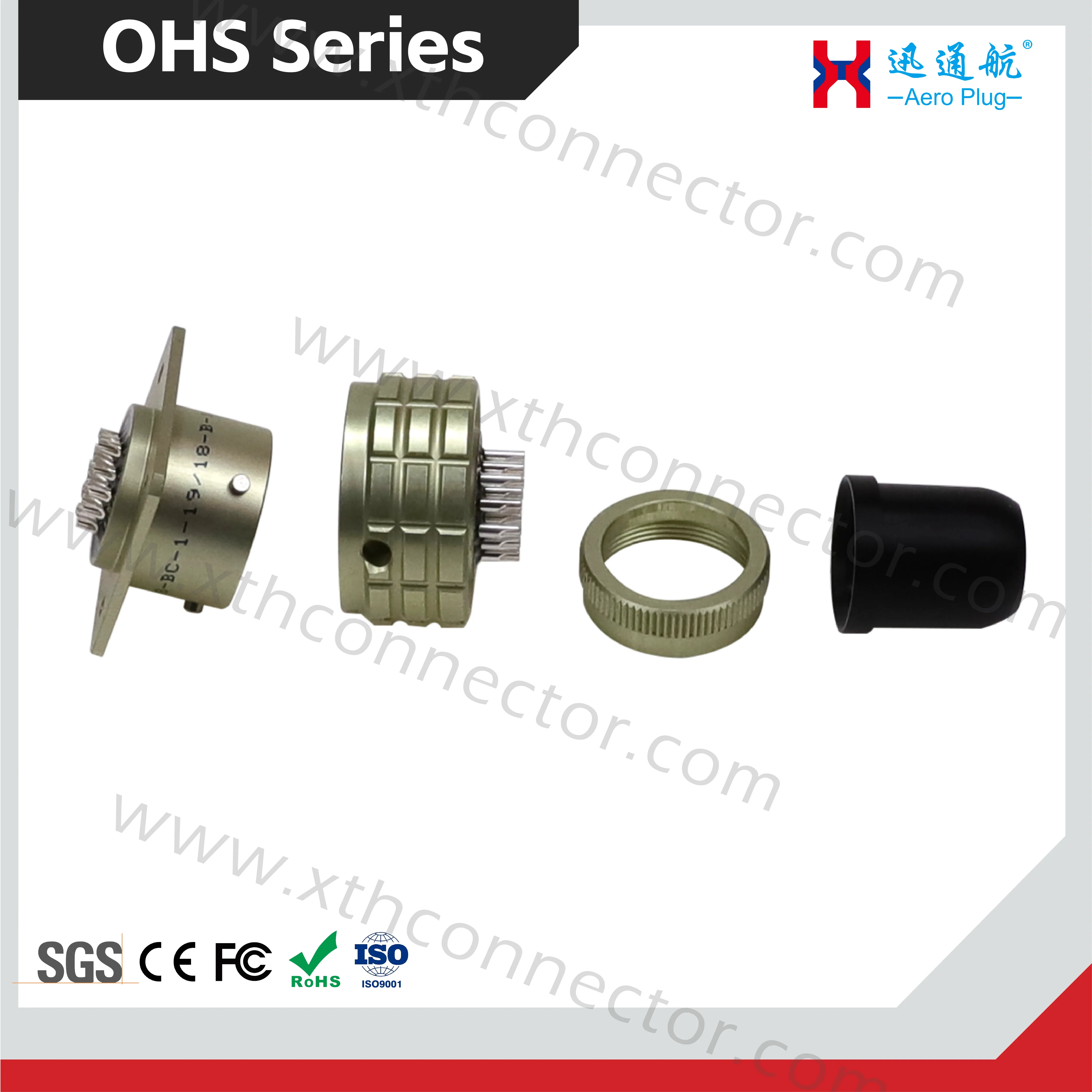 OHS series circular Russian standard electrical connectors 4/7/10/19/32/50 core male/female Electronic equipment control box