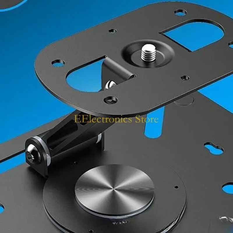 B03C 360 Degree Rotating Projector Mount Holder Heavy Duty Metal Desk Stand With 3kg Weight Capacity For Home Theater Office