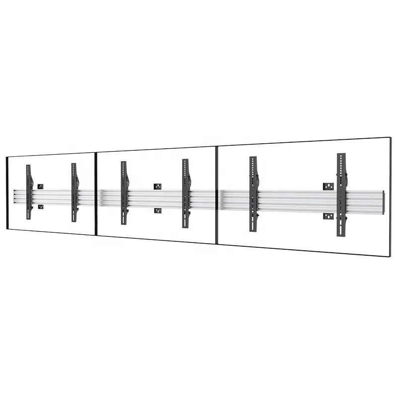 

Digital Menu Board Mounting Videowall Bracket Multiple Adjustable 3 Screens TV Bracket Wall Mount