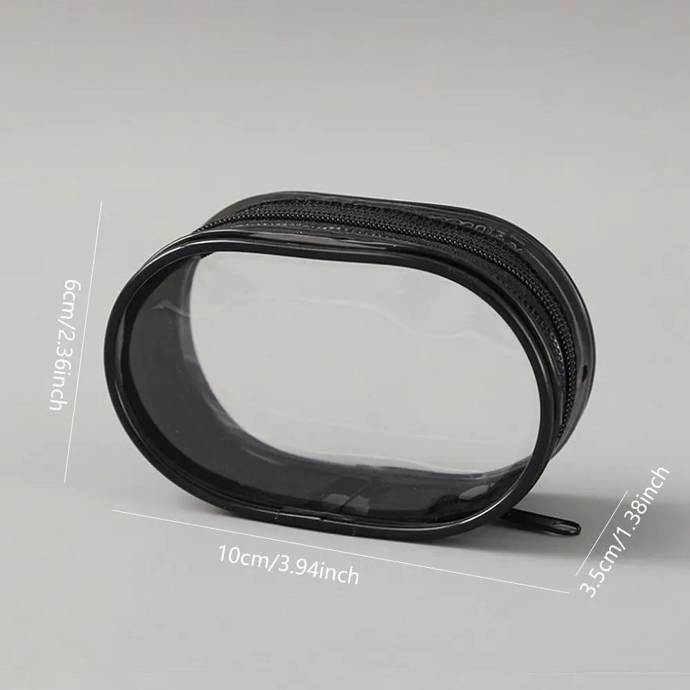 Outdoor Portable Data Cable Storage Box Waterproof Transparent Doll Display Bag PVC Doll Organizer for Makeup Storage