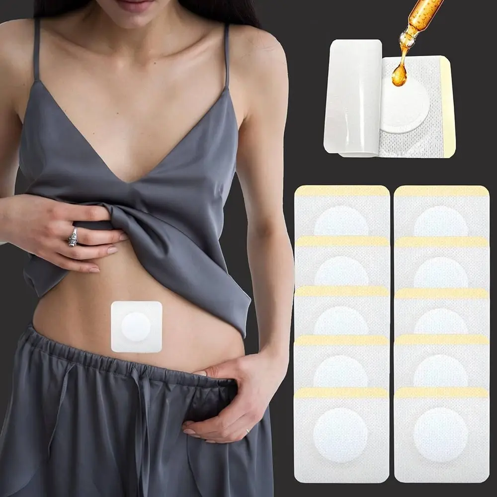 Replacement Disposable Castor Oil Pack Self-Adhesive Universal Adhesive Navel Stickers Seepage Resistant Belly Button Protectors