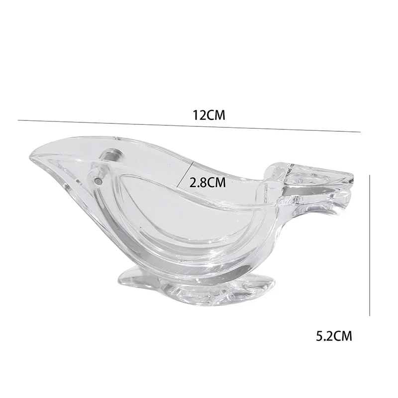 Practical Manual Fruit Juicer Bird Shaped Lemon Squeezer Transparent Portable Handheld Kitchen Juice Press Tool For Home Use
