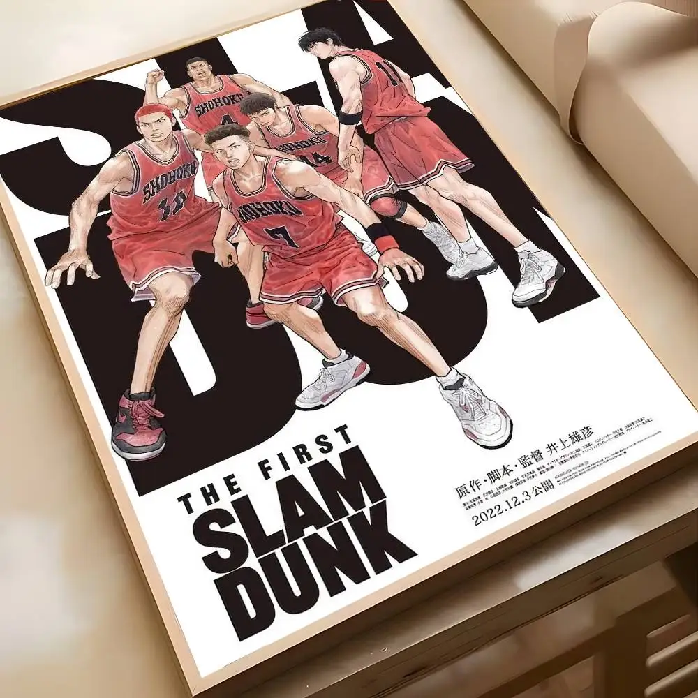 الأول S-sLAM D-DUNK أنيمي المشارك عالية الوضوح ملصق فني ذاتية اللصق مقاوم للماء ديكور المنزل لغرفة المعيشة