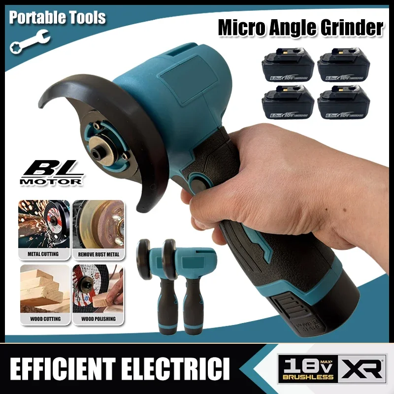 

Mini Angle Grinder Lithium Battery Charging Angle Grinder Multifunctional Household Small Angle Hand For Makita 12V Battery