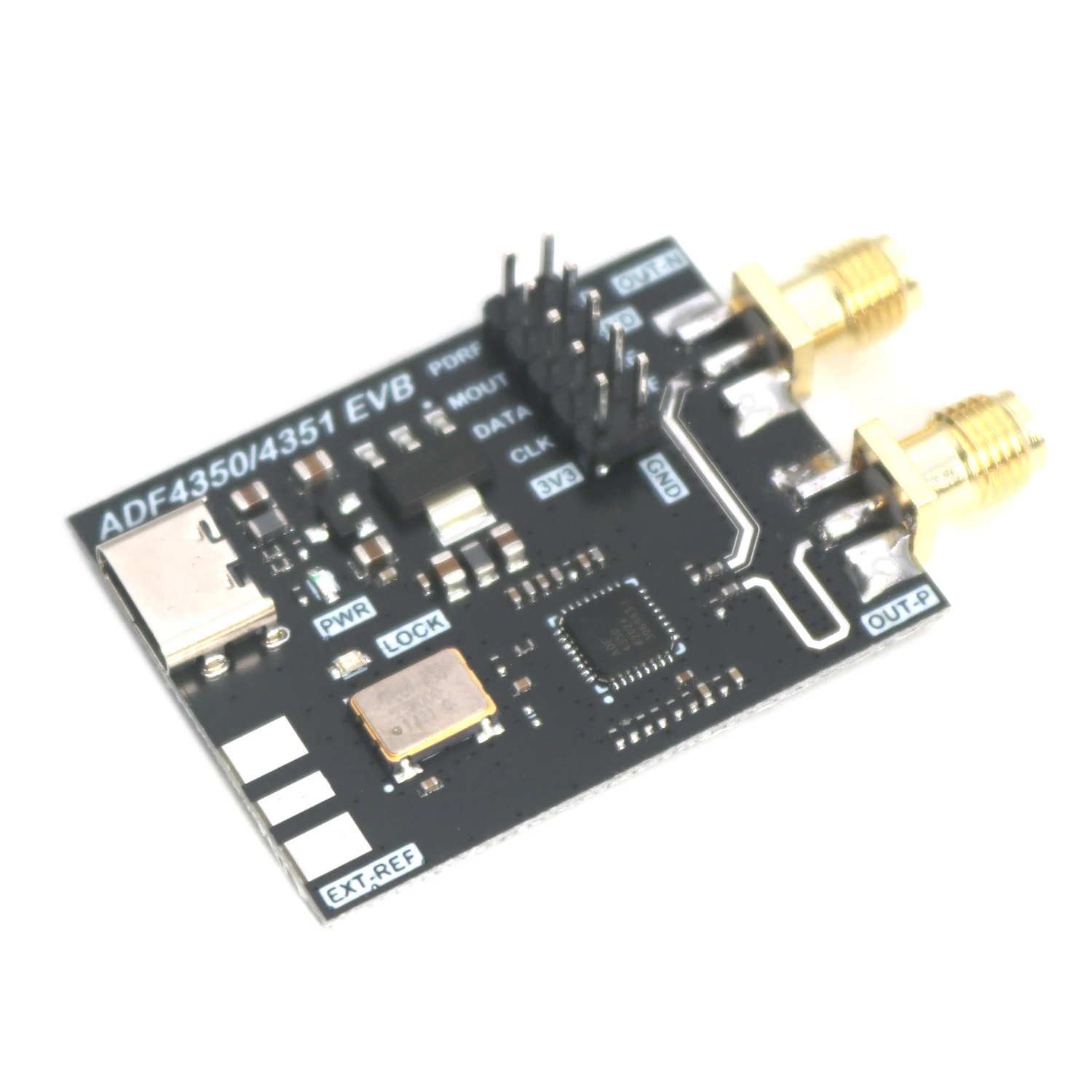 Imagem -02 - Pll Gerador de Fonte de Sinal rf Tipo-c Placa de Desenvolvimento Usb Onda Senoidal para Amplificador de Rádio Amador 35m4.4g Adf4350 Adf4351