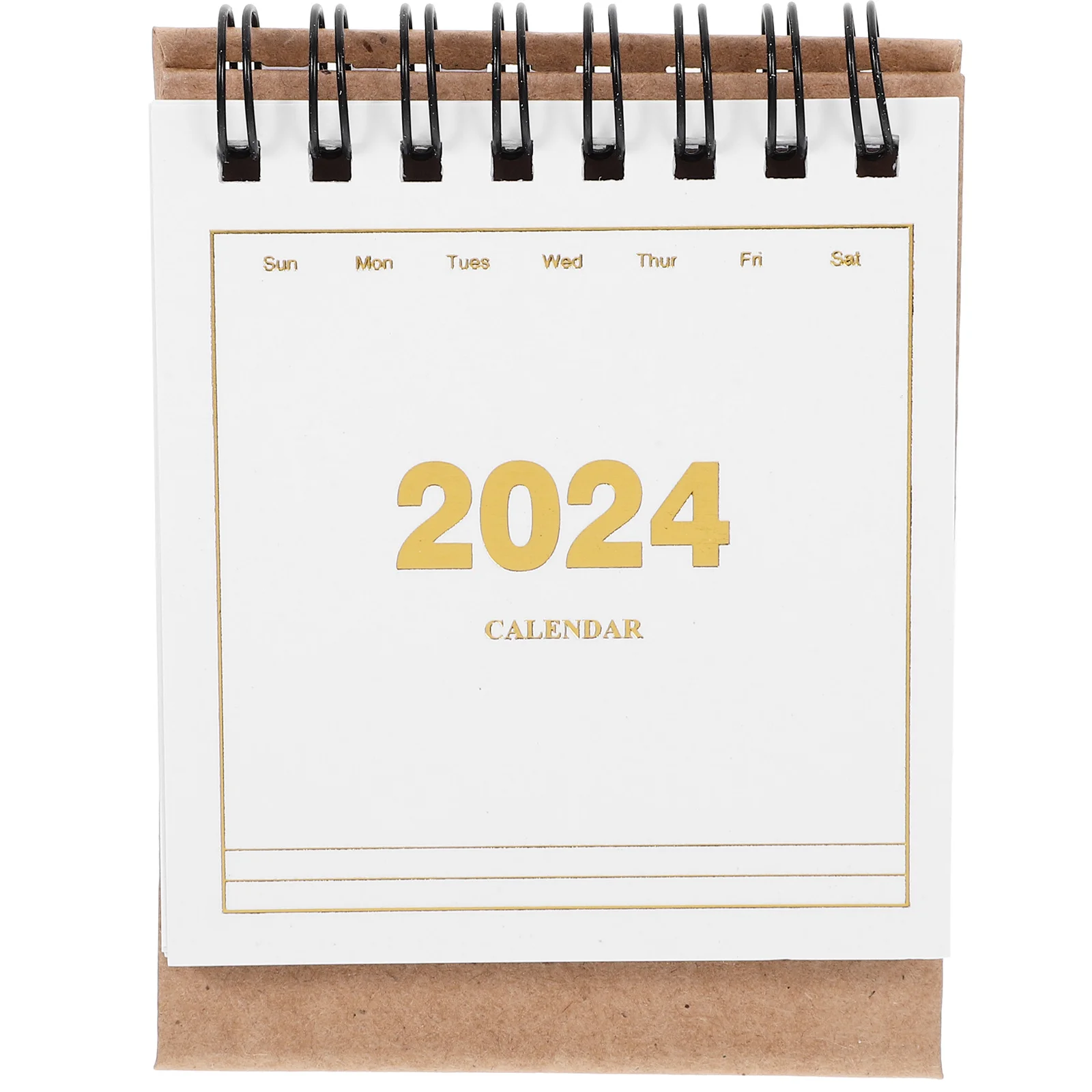 

Mini Desk Calendar 2023-2024 Standing Flip Calendar Sturdy Base Desktop Organizer for Home Office Daily Reminder