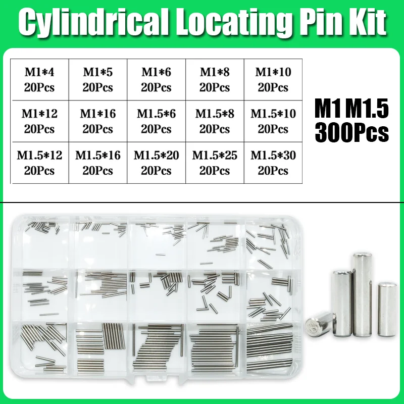 304 zylindrischer Edelstahls tift m1 m 1,5 m 1, 5 m3 m4 m5 m6 m8 Position ierungs dübels atz Feste Sicherungs stifte Wellen befestigung Metall Voll stange – Detail 13