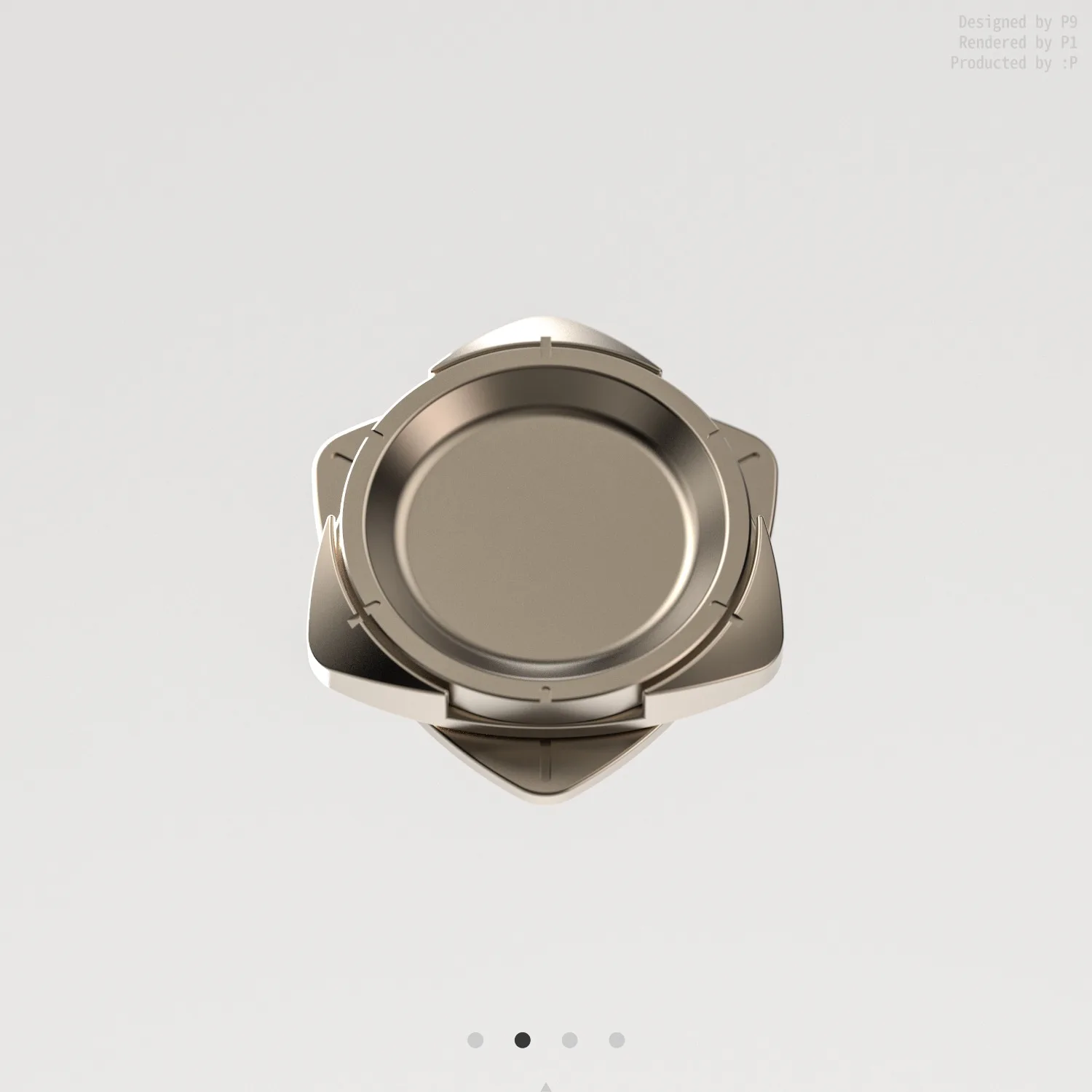 โรเตอร์-อีดีซี ใบมีดโลหะแม่เหล็ก 6 ใบ ความเร็วสูง ​ ​ ของเล่นบรรเทาความเครียดแบบไจโรสโคปปลายนิ้ว