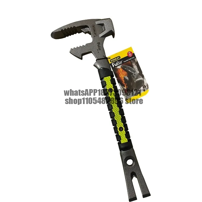 8 in 1 Multifunctional Fire Hammer Rescue Emergency Tool Door Breaking Nail Crowbar Multifunctional Safety Hammer