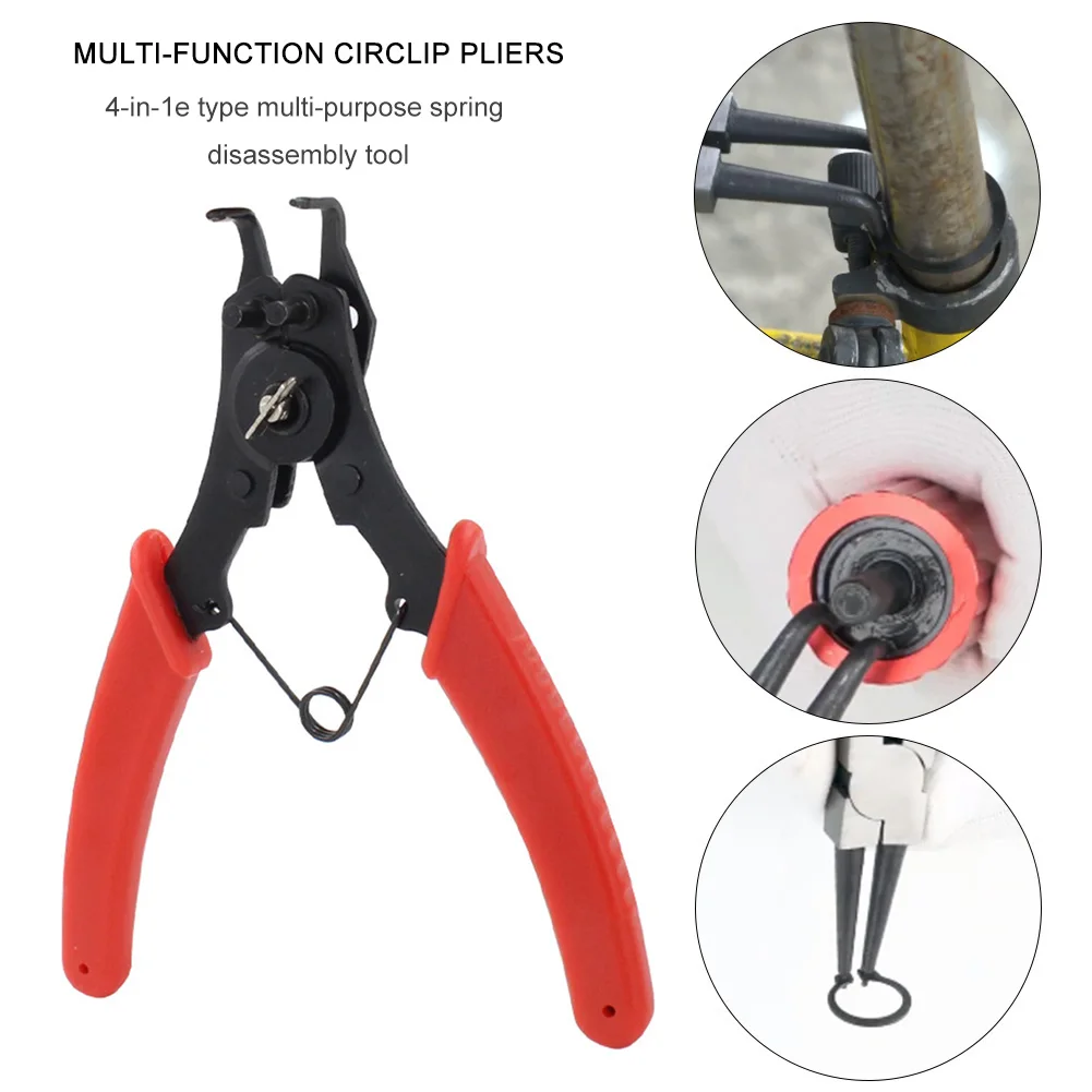 Combination Retaining Clip Pliers Circlip Tough Easily Carrying Snap Ring Pliers Set Multifunctional Lightweight Tools