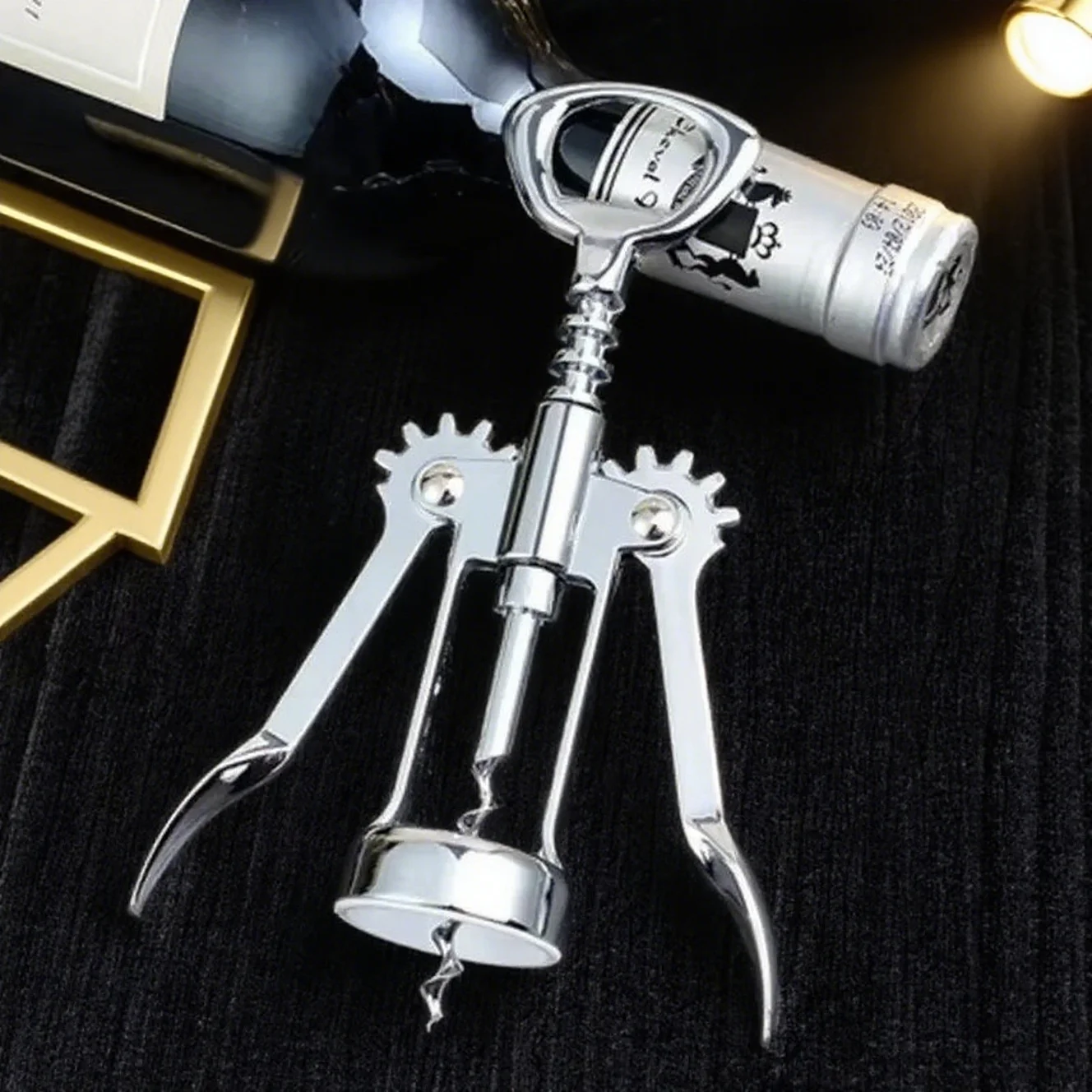 Red Wine Bottle Opener Beer Driver SteelWine Corkscrew Wine Opener Multifunctional Stainless Corkscrew Kitchen Supplies