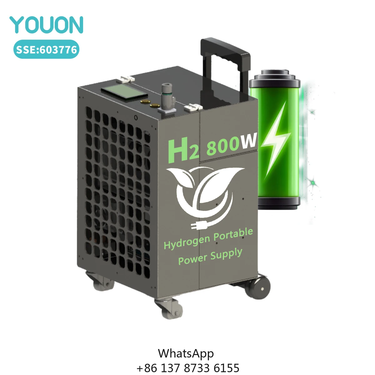 

New YOUON 68-800W Low-Noise Operation Hydrogen Power Bank H2 Electrolysis Power Generator Back Up Uninterruptible Power Supply