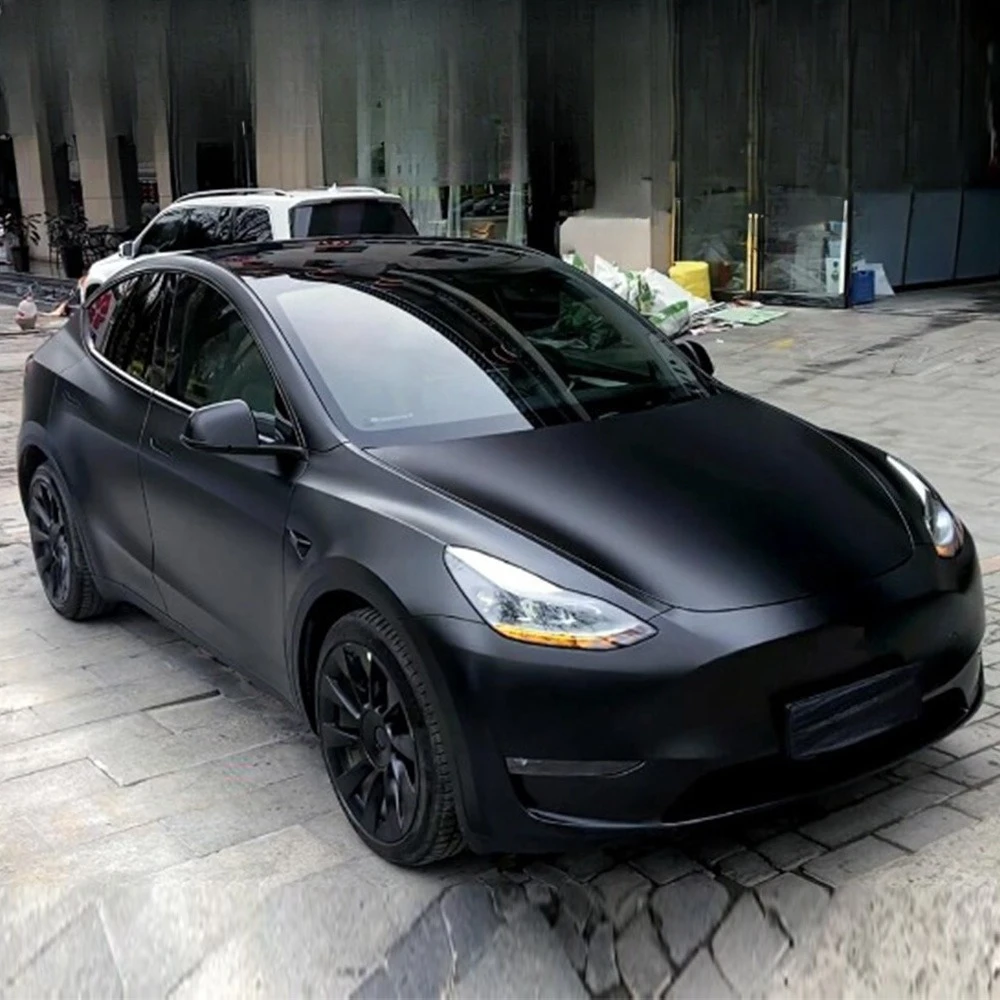 

Pre-cut PPF For Tesla Model Y 2020-2024 Matte Black DIY Color Change Film PET Paint Protection Film Anti-Scratch Resistant Kit