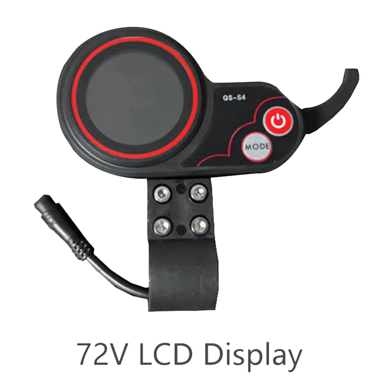 QS-S4 72V Thumb Throttle LCD Display+48V 800W Controller Kit Black 6PIN Meter Only For Zero 11X Electric Scooter