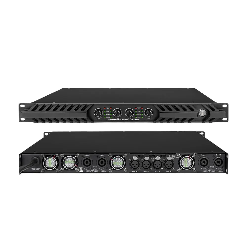 

EIF DP418 Professional Audio Amplifier Class D 4 Channel Sound Amplifier 1800W Performance Stage Show High Quality Equipment