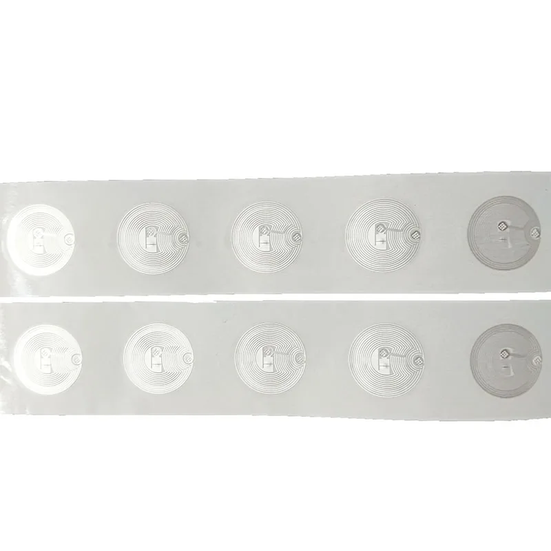 10pcs RFID 13.56MHz Smart Tag 14443A MF F08 Classic 1K  S50 Wet Inlay Sticker Lable  Andriod NFC Tags For Access Control System