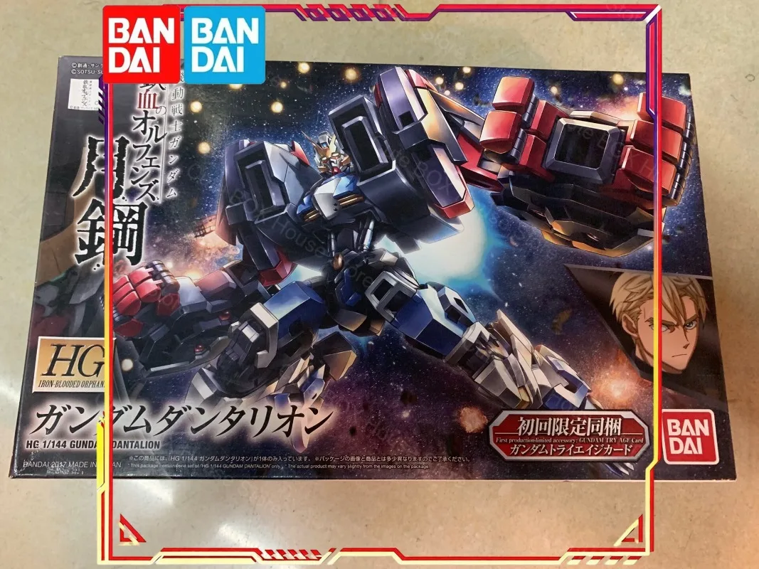In Stock Bandai Genuine Gundam Model Kit Anime Figure HG IBO 1/144 Gundam Dantalion Anime Action Figure Collection AssemblyModel