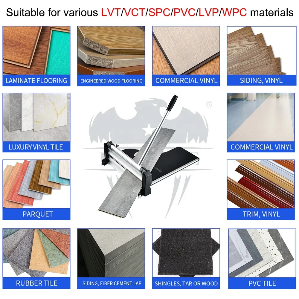 Engineered Wood Luxury Vinyl Plank Commercial Vinyl Parquet PVC Tile Cove Base Rubber Tile Siding Laminate Flooring Cutters