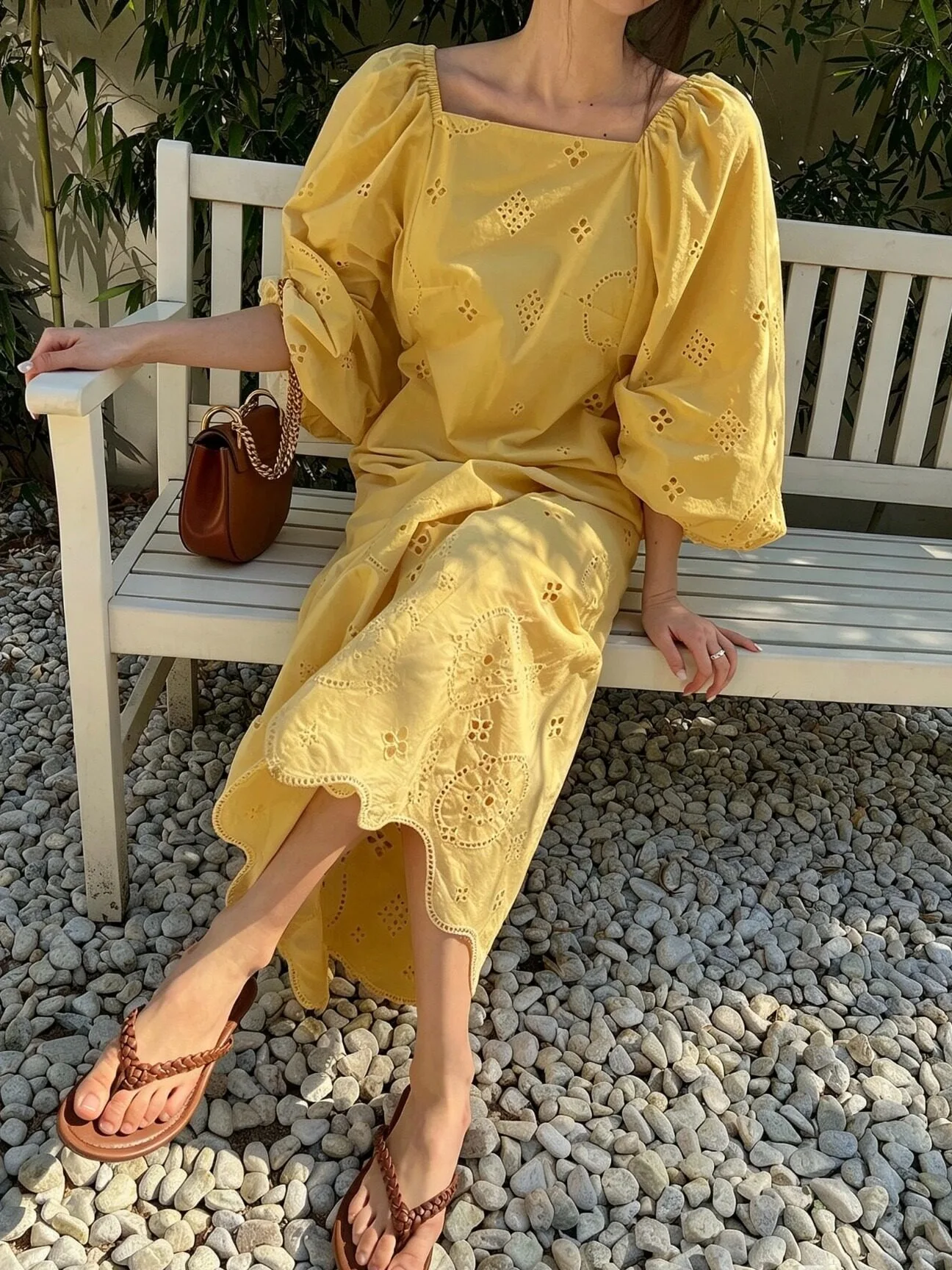 Versatile Chic Heavy-Duty Dress for Women All Seasons Korean Style Casual Fashionable Skirt-Length Dress for Various Occasions