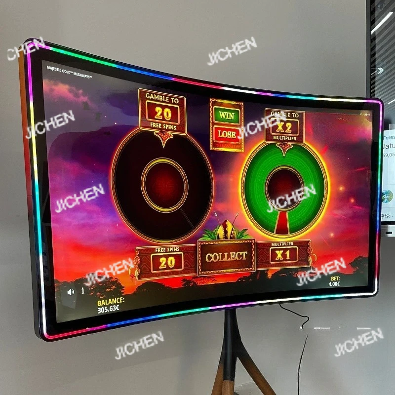 

JC 21.5-55 Inch Self-service End Point Curved Touch Display Integrated Advertising Machine