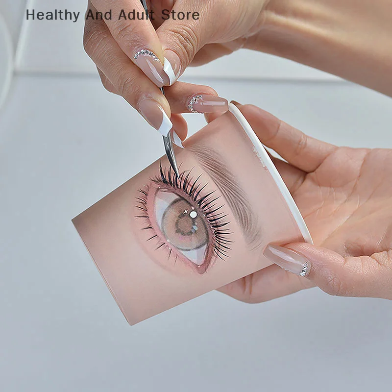 5Pcs Beauty Eyelash Practice Paper Cup Eyelash Extension Practice Beginner Lashes Training Disposable Paper Cups Multifunction