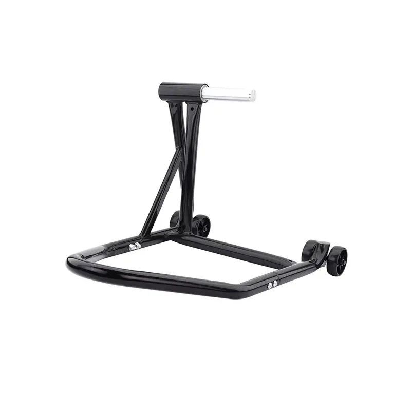 تركيب بسيط، حامل عجلة فولاذي أسود، أداة إصلاح الدراجة النارية لأنظمة الجسم، إطار دعم بسيط