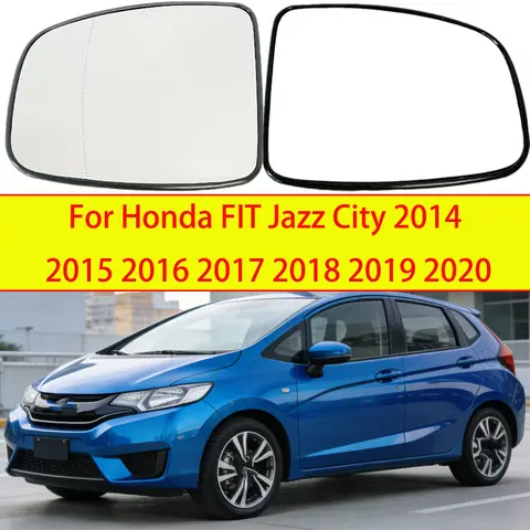 For Honda Fit Jazz City 2014-2020 Wide Angle Heated Mirror Glass Left Right Side Wing Door Rear View Mirror Replacement