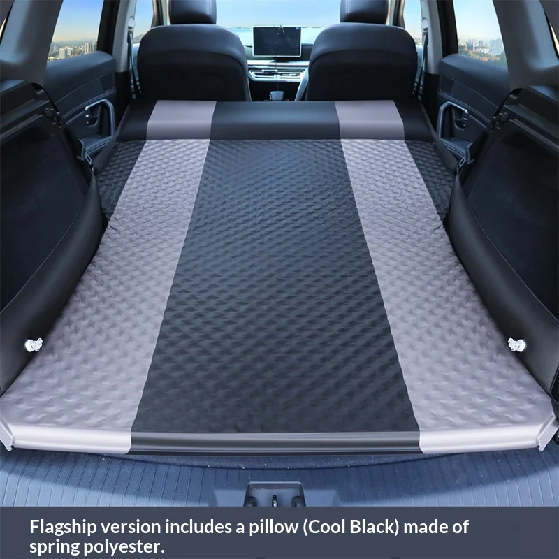 Inflatable Car Air Mattress Automatic Self-Inflating SUV Trunk Bed Rear Cargo Travel Camping Backseat Sleeping Pad Matelas