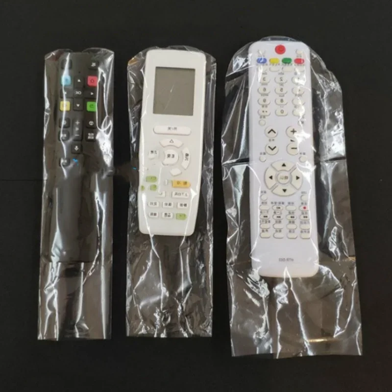 10pcs/set Heat Shrink Film for Clear Video TV Air Condition Remote Control Cover Case Protector Waterproof Protective Sleeve Bag