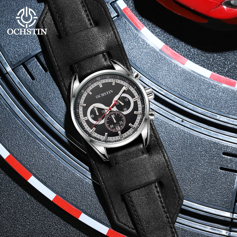 OCHSTIN2023 New Craftsmanship Series Business Leisure Multifunctional Quartz Movement Glow Men's Quartz Watch