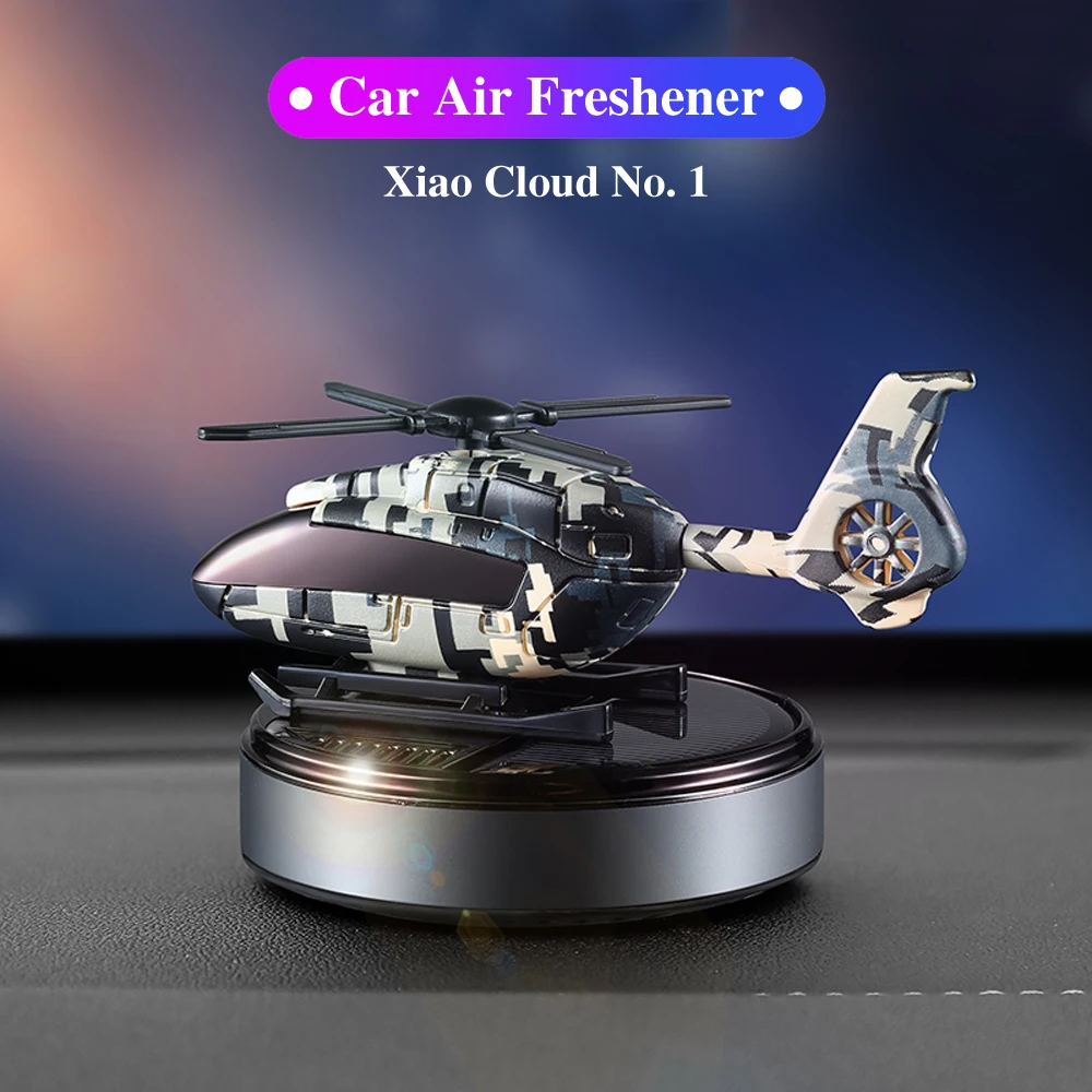 

Solar Car Air Freshener Interior Accessories Supplies Helicopter Decoration Propeller Rotating Auto Flavoring Perfume Diffuser