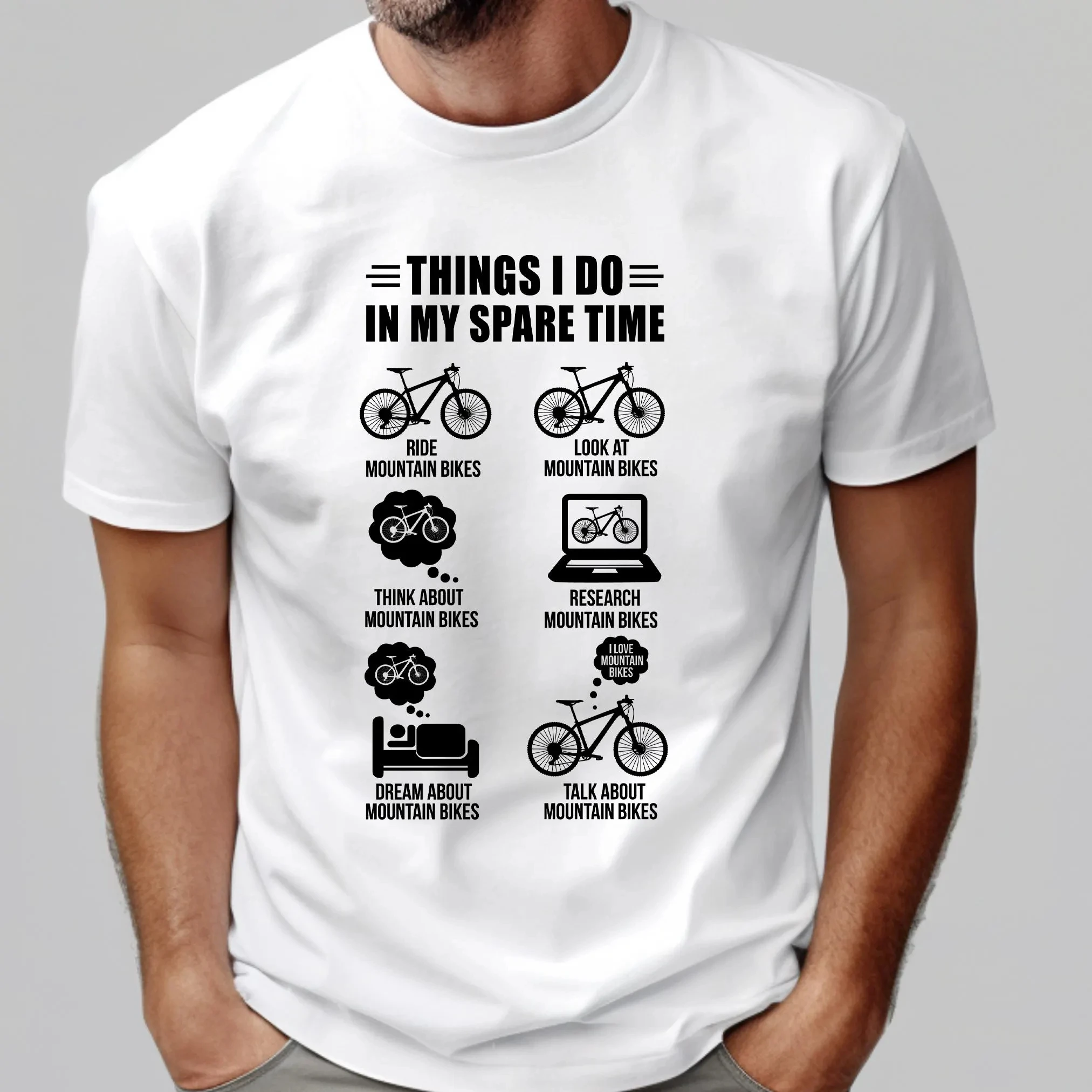 الأشياء التي أفعلها في وقتي الاحتياطي تي شيرت الدراجة الجبلية تي شيرت الدراجة هدية عيد الأب دراجة هوائية جبلية ركوب الدراجات هدية رجالي #1