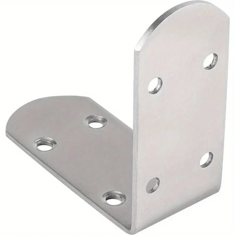 5pcs L วงเล็บมุมชุด,โลหะ L วงเล็บสําหรับชั้นวางเฟอร์นิเจอร์ไม้ตู้เก้าอี้ลิ้นชัก 80 สกรู