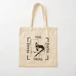 The Trial Franz Kafka Cotton  Canvas Bag Printed Travel Shopper Shoulder Bag Women Unisex Tote Grocery Casual Fashion Reusable