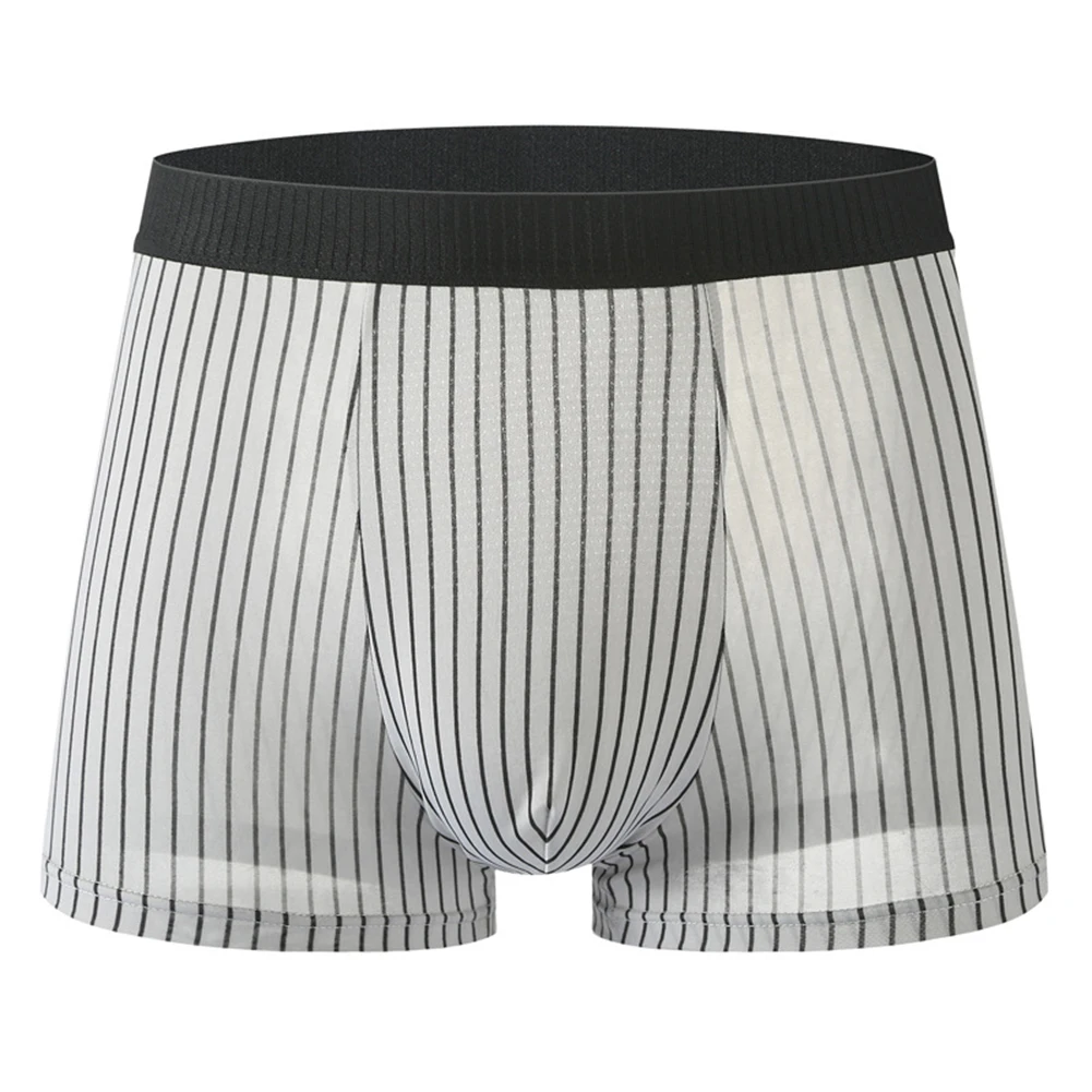 Breathable Stripes Boxershorts Underwear Breathable Trunks Breathable Fabric Classic Style S-XL Size Available