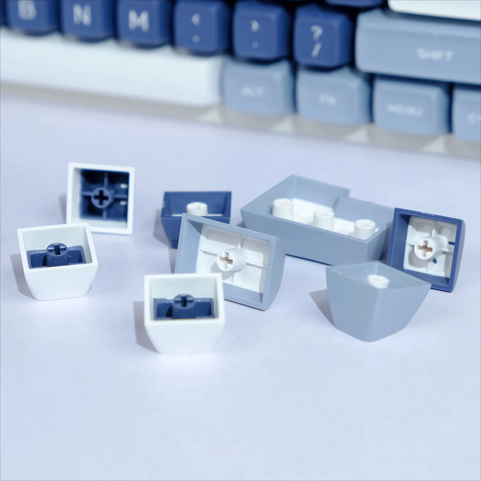 【 In stock】SA profile Fishing keycap doubleshot ABS keycaps 61/64/68/84/87/96/980/104/108