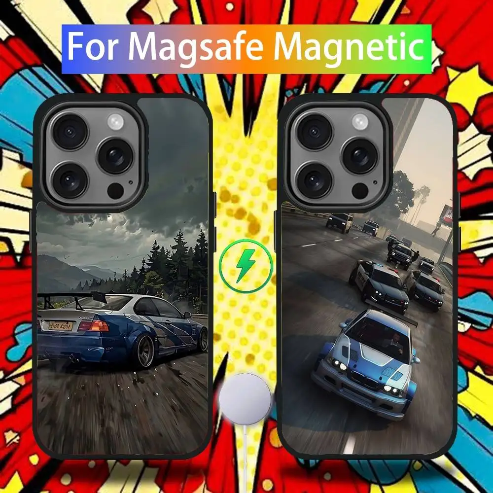 

N-Need for S-Speed Phone Case For iPhone 17,16,15,14,13,12,11,Pro,Max,Plus,Mini,SE4,E Magnetic Magsafe Wireless Charging