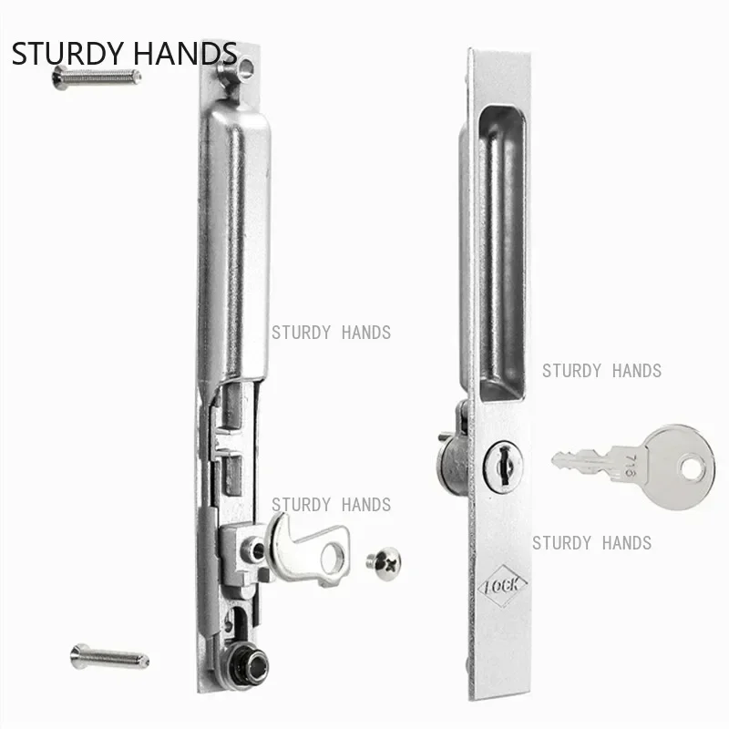 Type 90 Old-fashioned Sliding Door and Window Hook Lock Balcony Lock Buckle Kitchen Door Zinc Alloy Bolt Home Furniture Hardware
