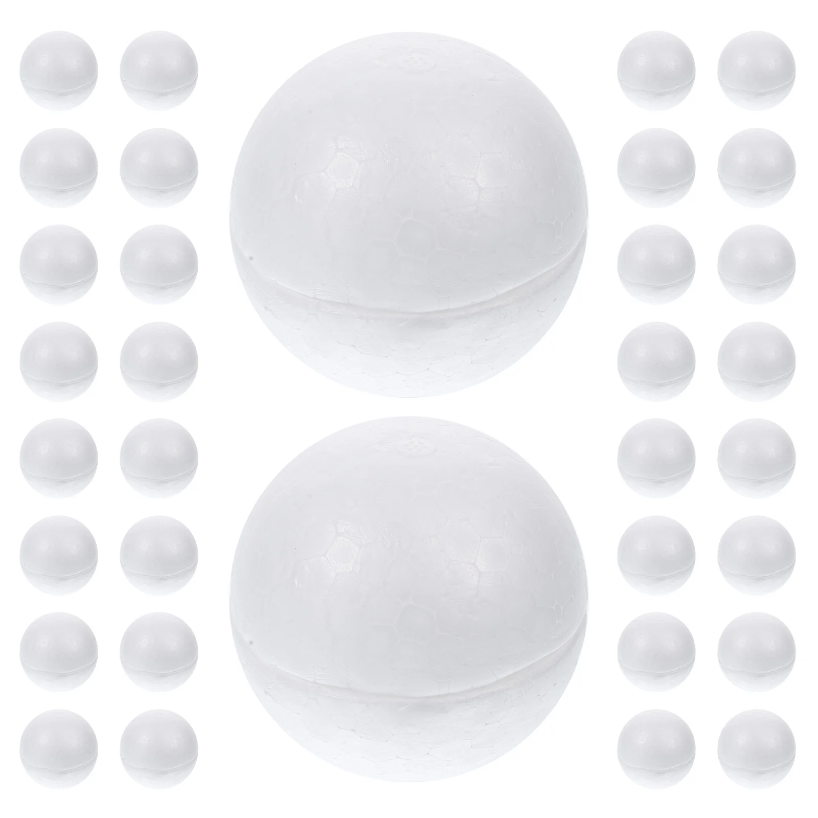 

50 pcs Semicircle Foam Balls For Diy Craft Holiday Decor Christmas Ornaments Ball Craft Styroporkugeln
