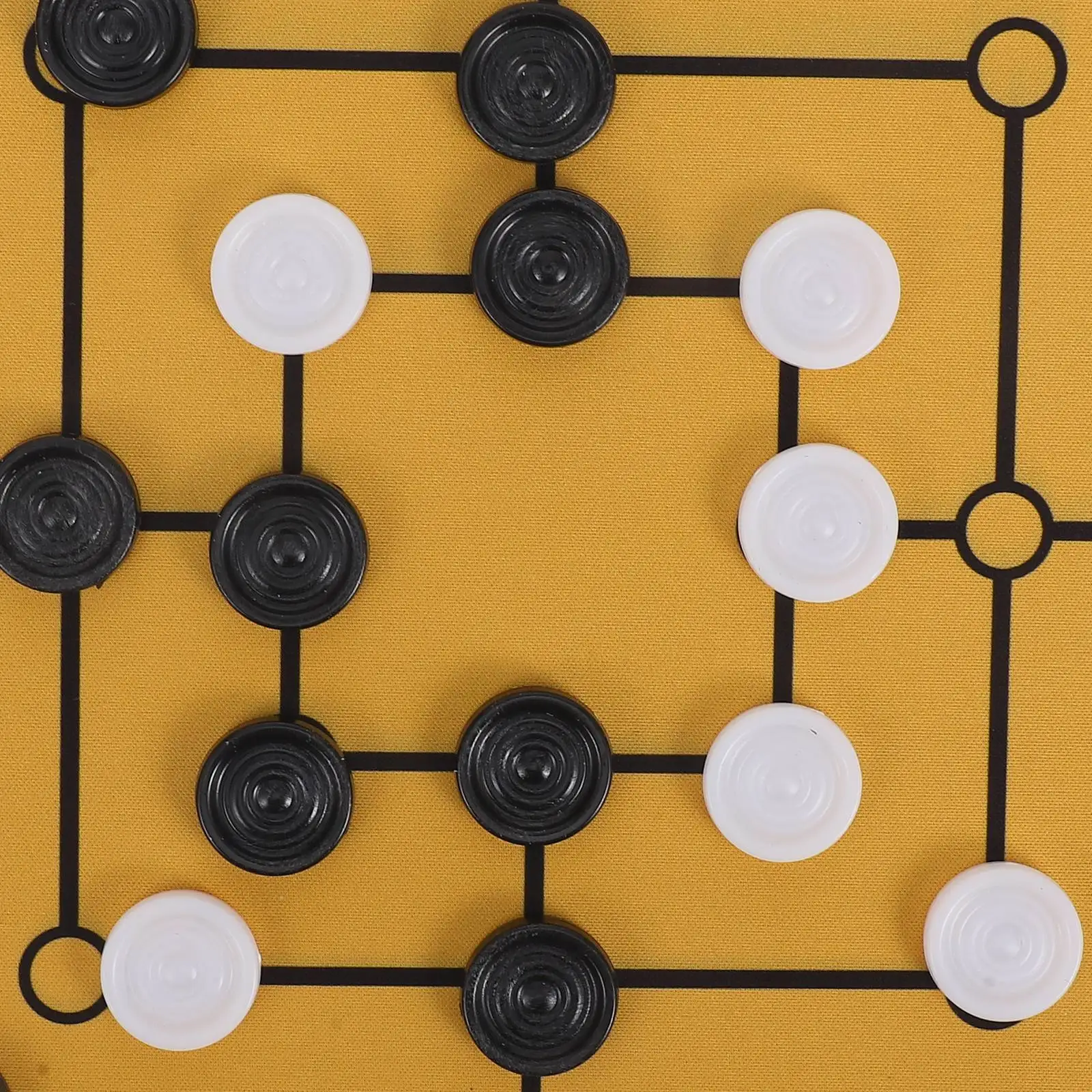 1 مجموعة المحمولة تسعة رجل موريس الشطرنج مجلس لعبة استراتيجية لعبة للأسرة متعة ألعاب الطاولة جمع سطح المكتب ألواح الشطرنج الطرف