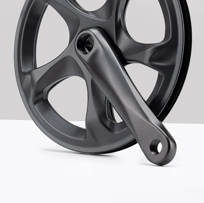 Fahrradkurbelgarnitur 52T Einzelkettenblatt Fahrrad 152mm Kurbelarmsatz für 6/7/8 Gänge City Bike, Fat Bike, E-Bike, Faltradzubehör – Detail 15