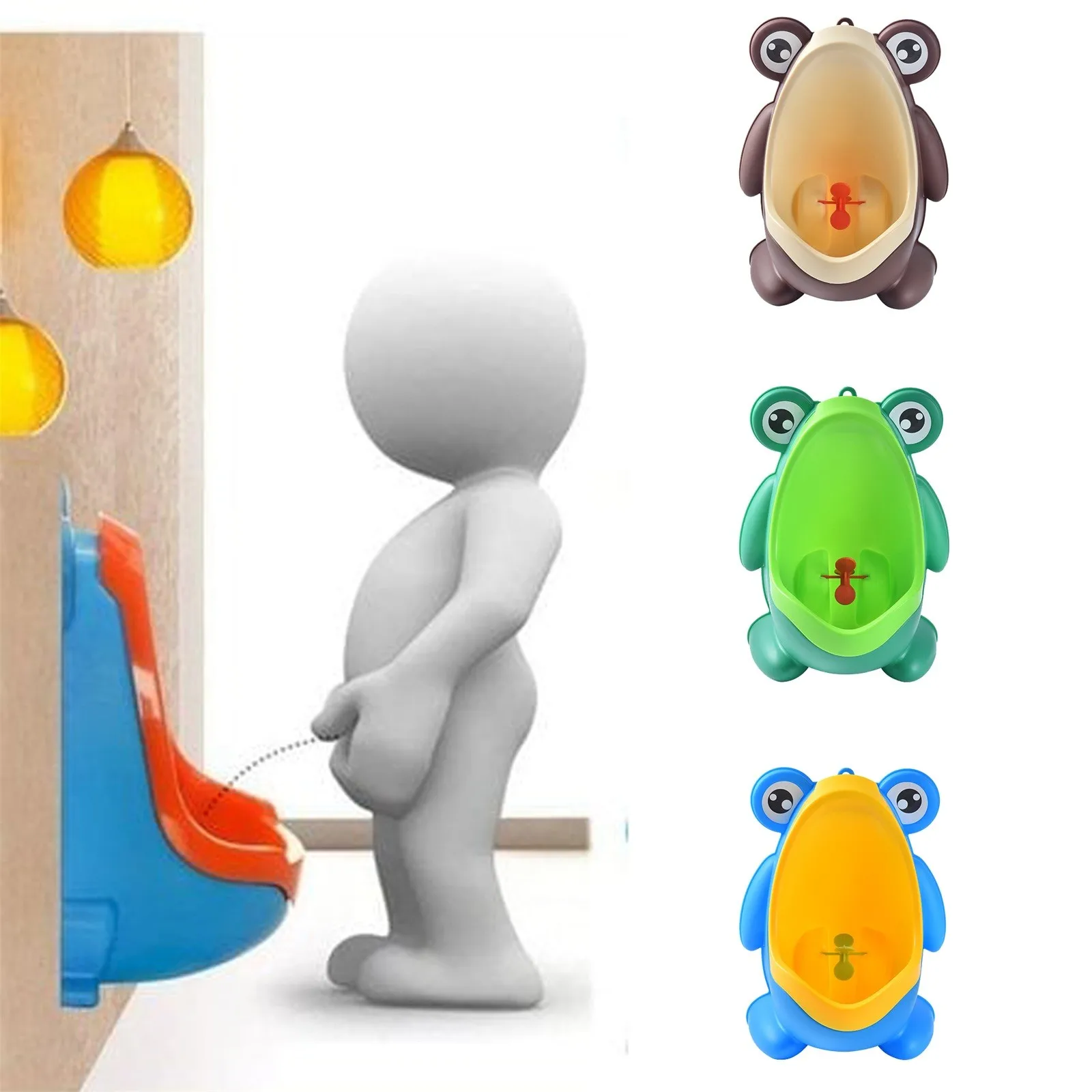 Standing Frog Urinal Wall-mounted Toilet For Boy Children Portable Toilet Baby Training Split Design Potty