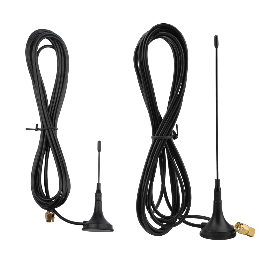 SMA Straight Male 433-860MHz 900-1800MHZ Wifi Antenna High Gain Magnet Base Sucker Antennas for Communications 3M