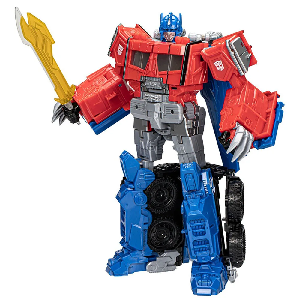 [재고 있음] Hasbro Transformers Beast Mode Optimus Prime Robot Juguete 조명 및 사운드 기능 장착 액션 피규어 장난감
