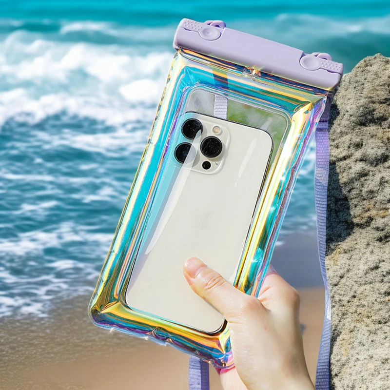 

10pcs Waterproof IPX8 Phone Pouch for Drift Diving & Surfing, Transparent TPU Dry Bag Case for Swimming Underwater Protection