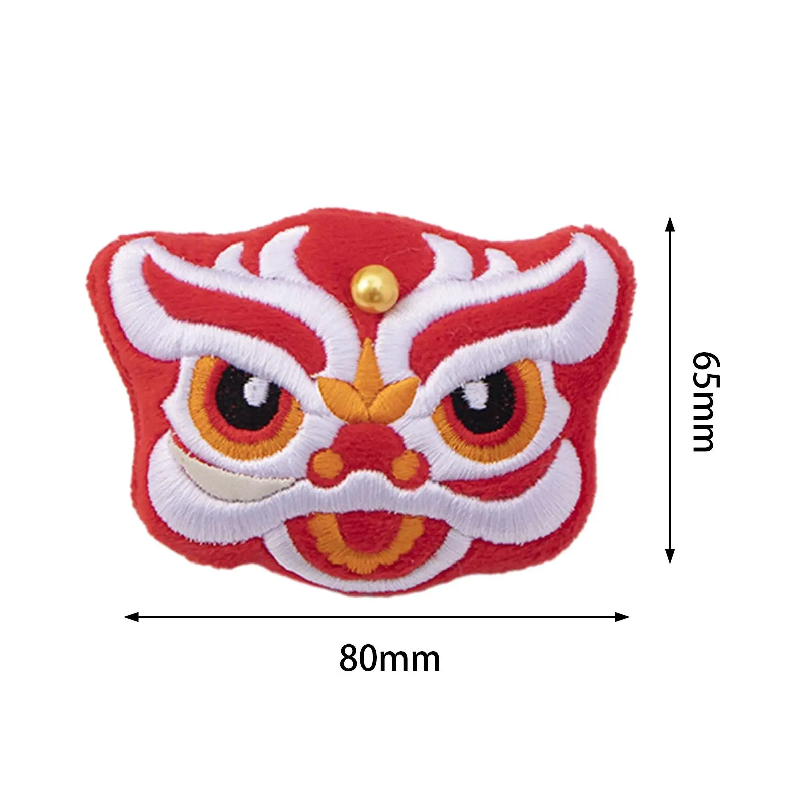 Animal Brooch Pin Lapel Pin for Women Creative Chinese Festive Stuffed Badge Jewelry for Backpack Coat Shoes Clothing Gifts
