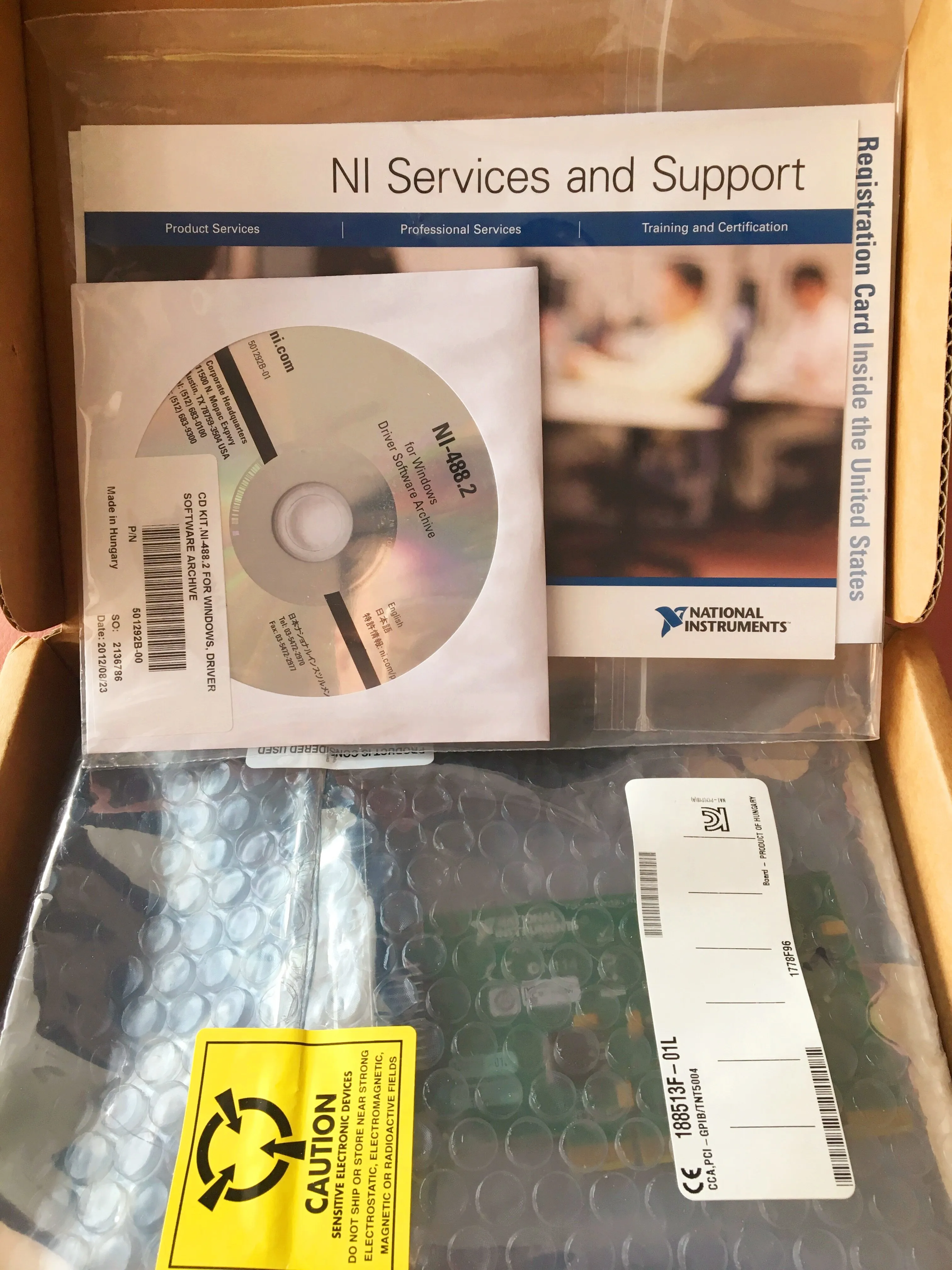 Newly Imported, US NI PCI-GPIB Card 778032-01 GPIB Small Card 2007 Version